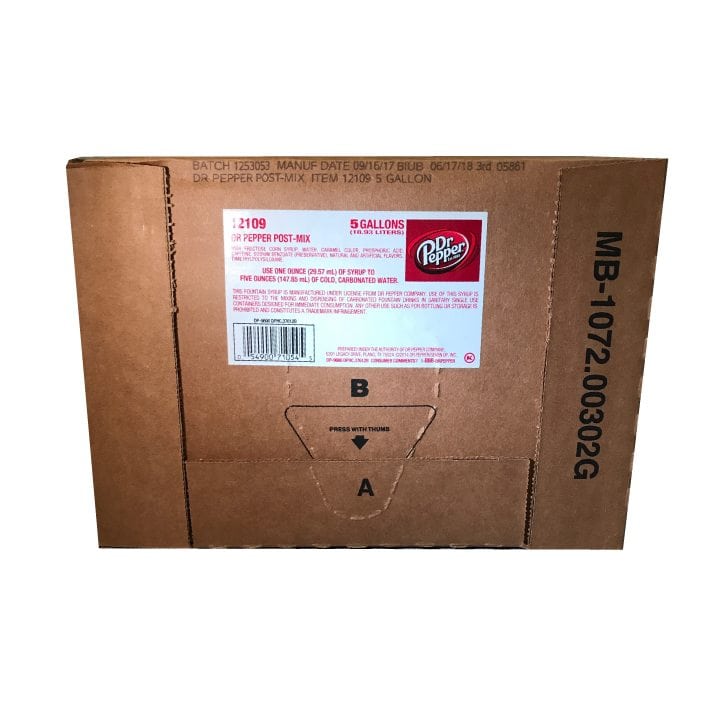 Dr Pepper 5 gal. Bag-n-Box (1 to 5 Concentrate) | Spot Beverage, Spot ...